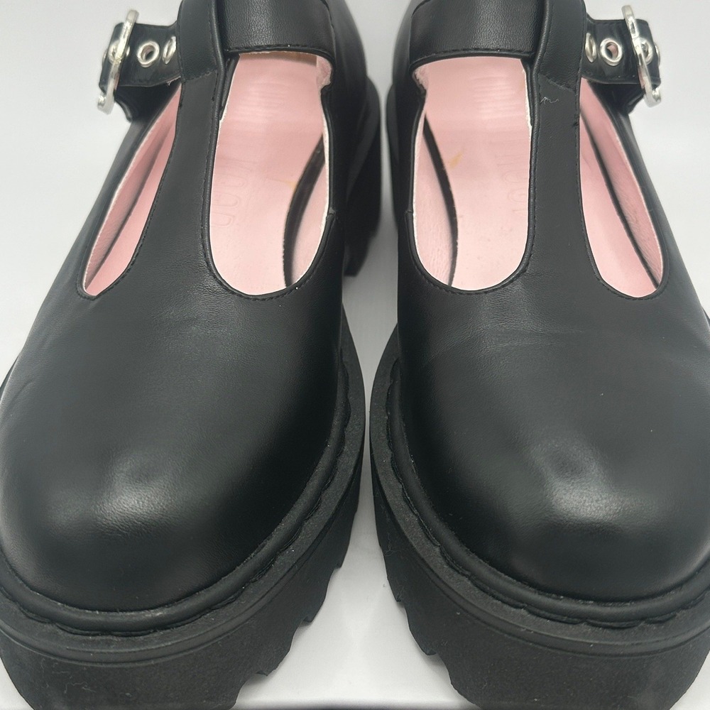 Current Mood Black Chunky Mary Jane Platform Shoes 9 - Picture 3 of 10